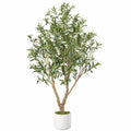 Pianta artificiale ulivo con vaso altezza 150 cm verde