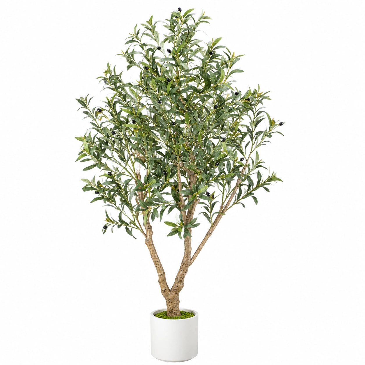 Pianta artificiale ulivo con vaso altezza 150 cm verde