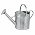 Annaffiatoio in Metallo Zincato da Giardino 10L Argento