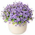 Vaso di Fiori Artificiali Viola per Decorazione Interna, 25 cm