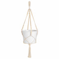 Vaso Sospeso in Macramè Crema 40cm